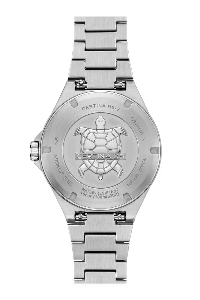 Certina Certina DS-7 Quartz C043.410.11.041.00  - задняя крышка сталь металл корпуса, швейцария часы