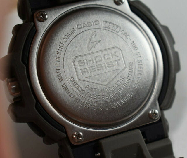 Оригинальные часы Casio Casio G-Shock GAC-100-8A электронные калибр механизма  общий вид