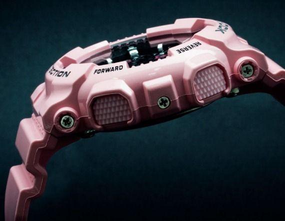 Casio Casio G-Shock GMA-S110MP-4A2, g-shock япония женские часы на браслете пластик боковой вид