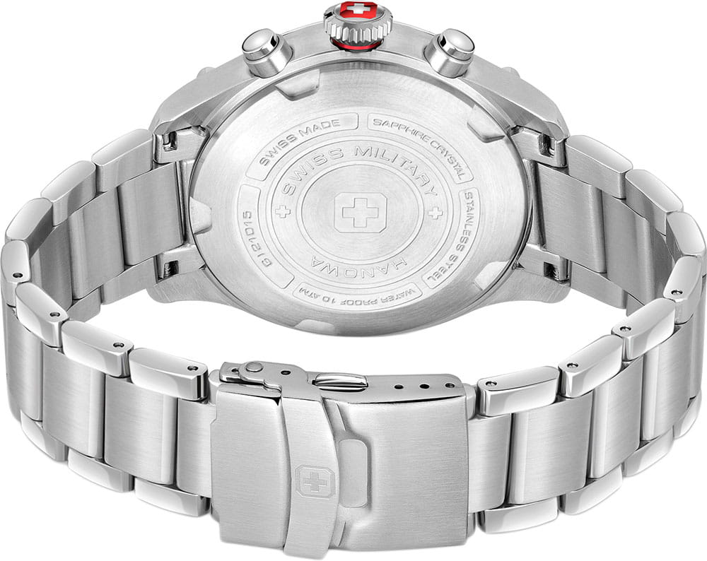 Swiss Military Hanowa Swiss Military Hanowa Aerograph SMWGI2101502,  швейцария мужские часы на браслете нержавеющая сталь боковой вид