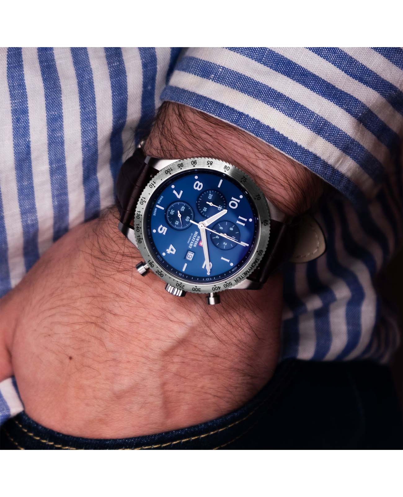 Swiss Military by Chrono Swiss Military by Chrono Sports SM34084.06 , наручные мужские часы фото под углом