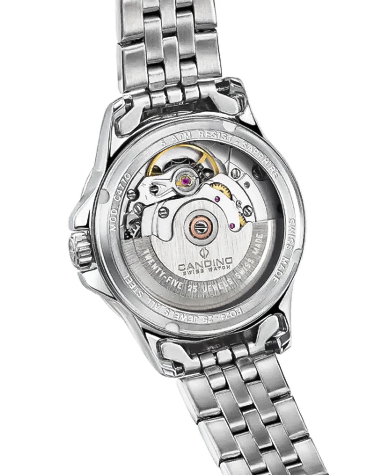 Candino Candino Automatic Ladies C4770/4,  швейцария женские часы на браслете нержавеющая сталь боковой вид