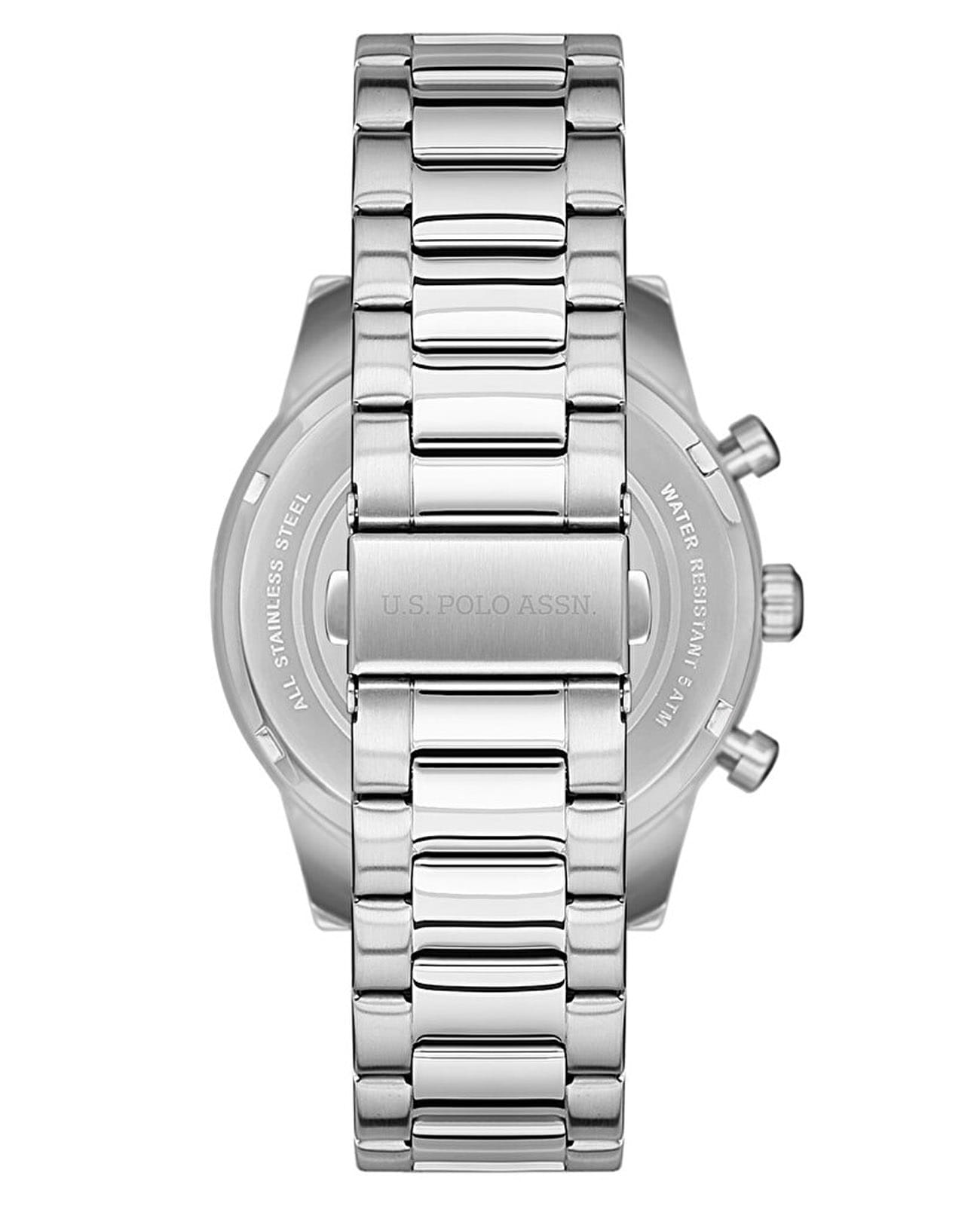 U.S. Polo Assn. U.S. Polo Assn Crossing USPA1055-01,  сша мужские часы на браслете нержавеющая сталь боковой вид