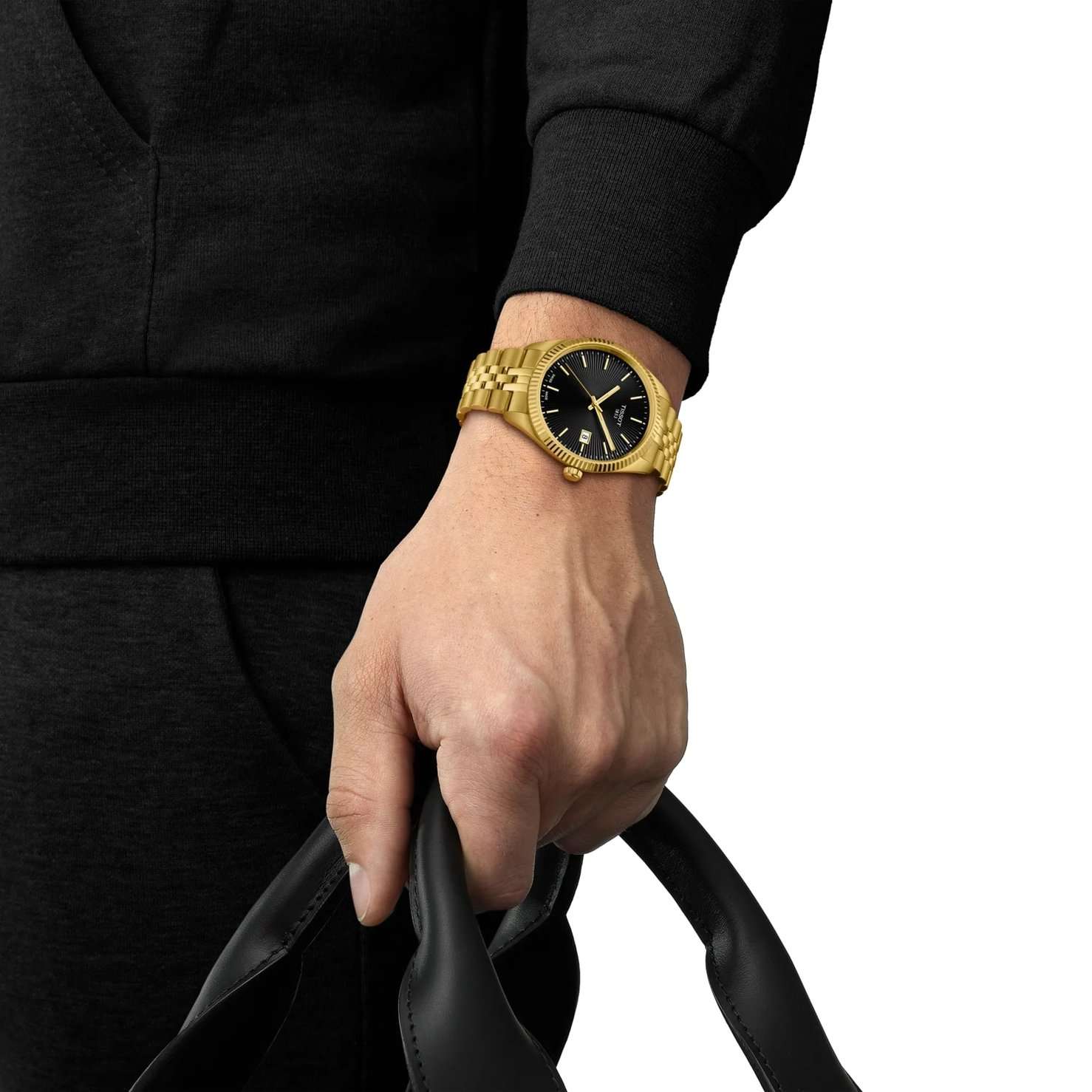 Tissot Tissot Ballade 40mm T156.410.33.051.00 швейцария наручные мужские часы заводная головка с логотипом Tissot