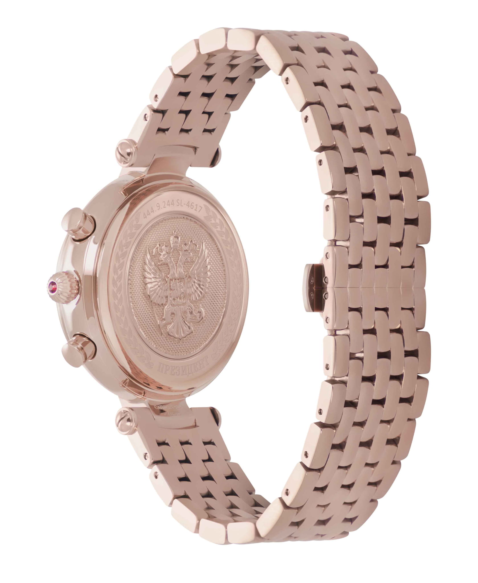 Президент Президент 4449244бр мужские часы белый циферблат на запястье