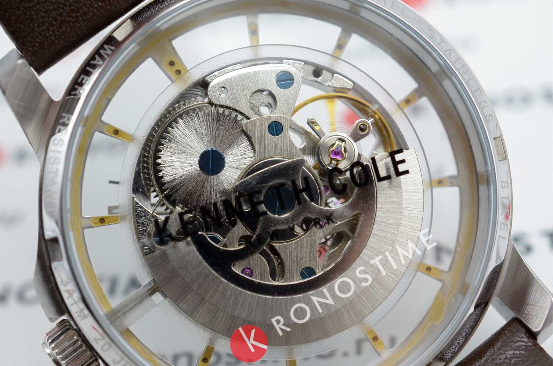 Kenneth Cole Kenneth Cole Automatic KC50227004  - задняя крышка металл сталь корпуса, сша часы