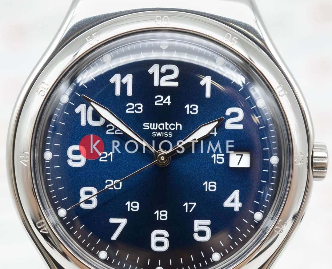 Swatch Swatch I Big Classic YWS420GC, big bold швейцария мужские часы на браслете нержавеющая сталь боковой вид