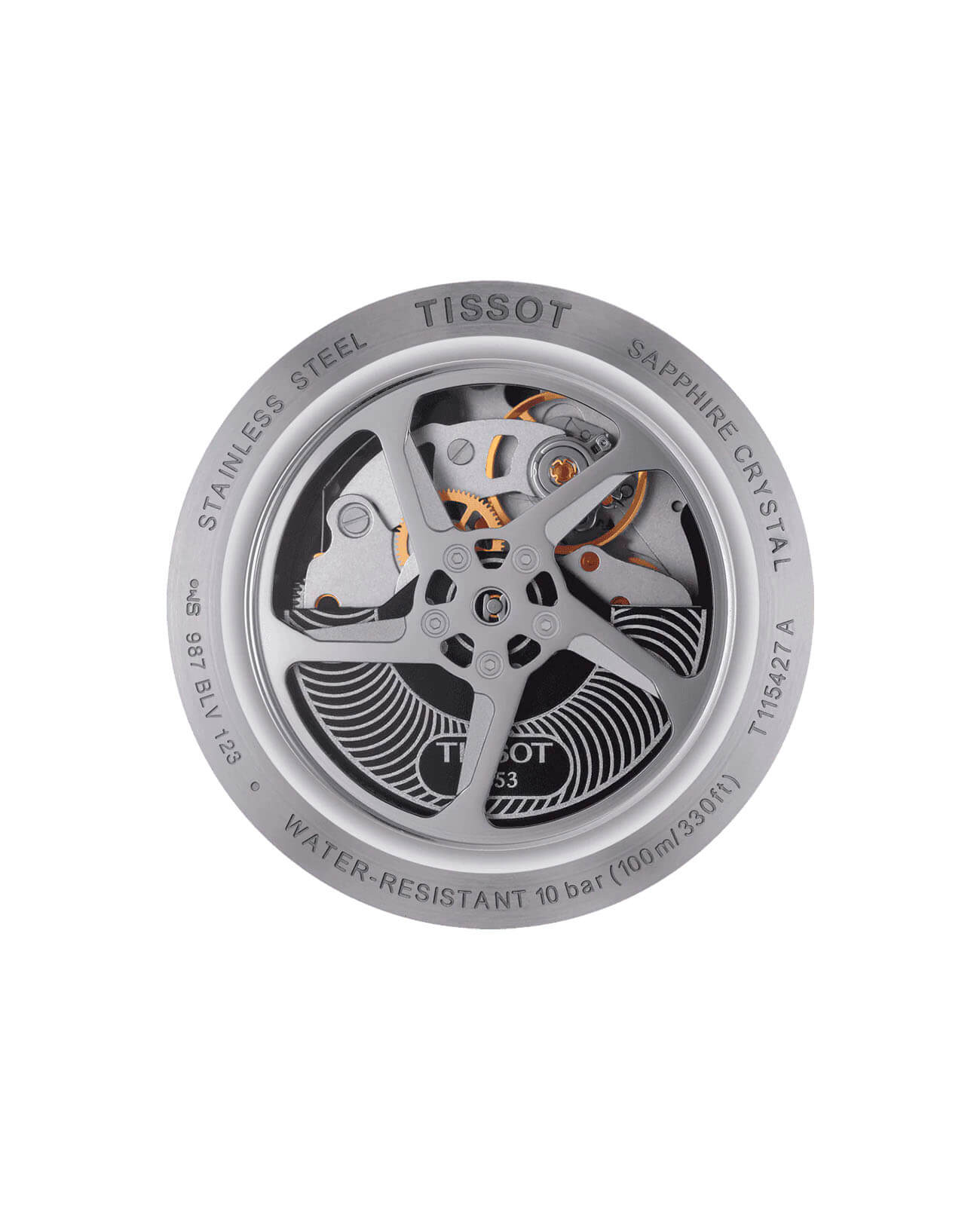 Tissot Tissot T-Race Automatic Chronograph T115.427.27.031.00, t-sport швейцария мужские часы на браслете каучук боковой вид