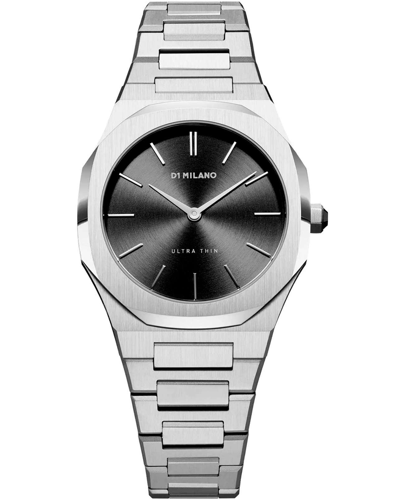 D1 Milano D1 Milano Ultra Thin UTBL05  UTBL05 кварцевые женские часы серый циферблат, браслет нержавеющая сталь — вид спереди