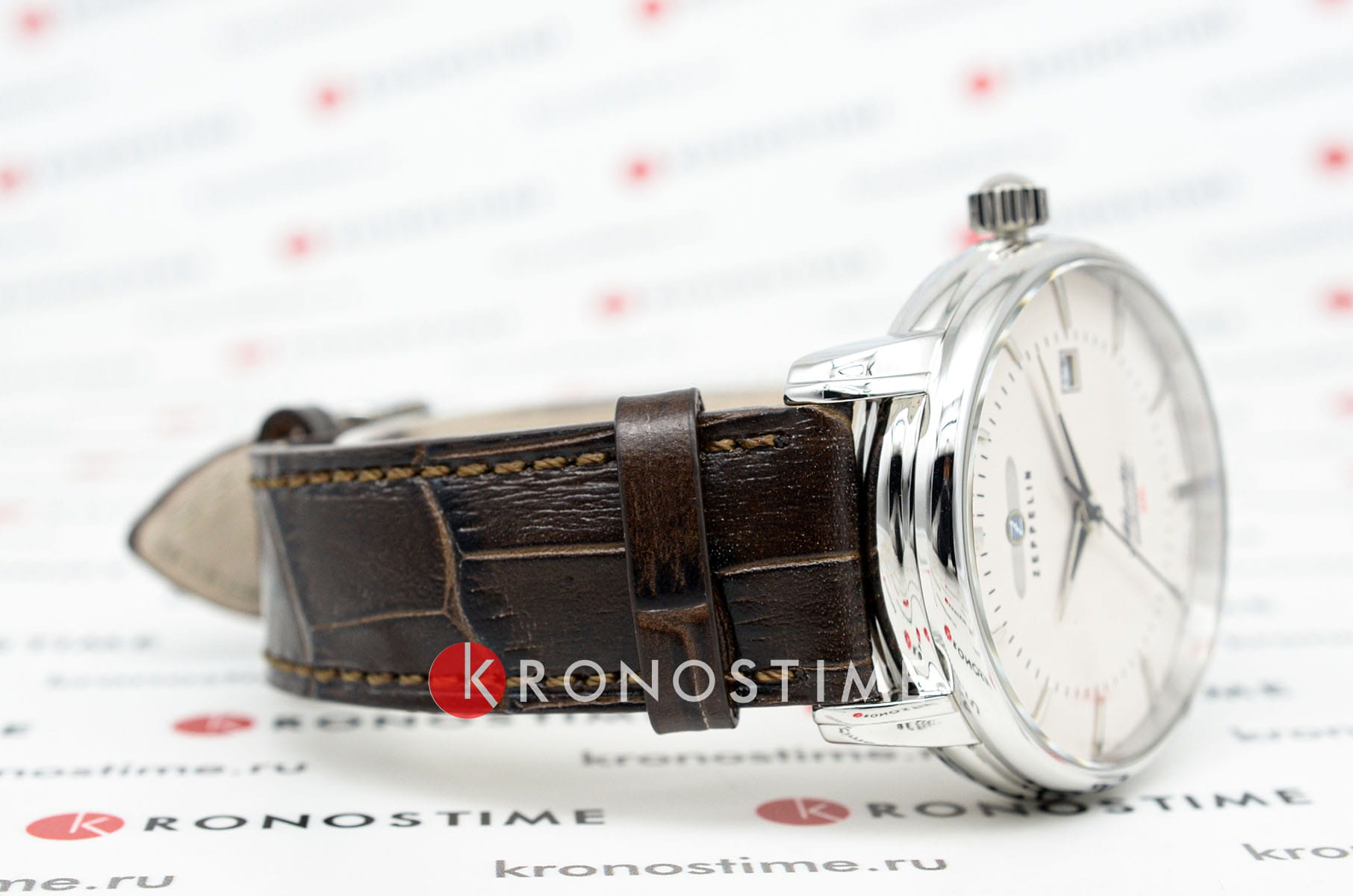 Zeppelin Zeppelin Atlantic 84605,  германия мужские часы на браслете кожаный боковой вид