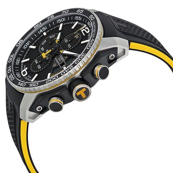 Tissot Tissot PRS 516 Extreme Automatic Chronograph T079.427.27.057.01, t-sport швейцария мужские часы на браслете карбон + полимер боковой вид