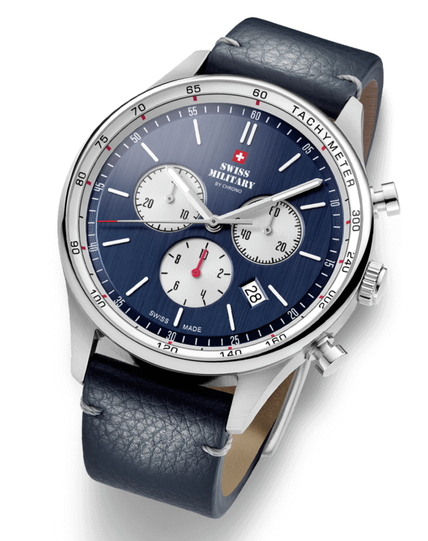 Swiss Military by Chrono Swiss Military by Chrono Classic SM34081.08 мужские часы синий циферблат на запястье