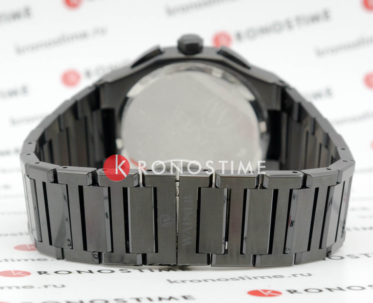 Wainer Wainer WA.10000-E мужские часы черный циферблат на запястье