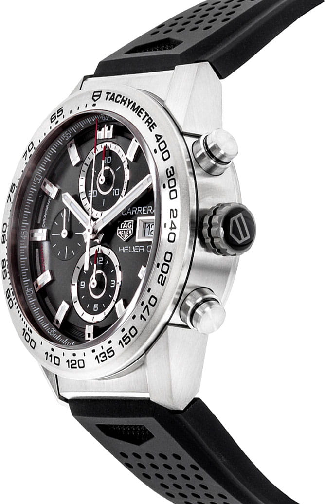 TAG Heuer TAG Heuer Carrera CAR208Z.FT6046, carrera швейцария мужские часы на браслете каучук боковой вид