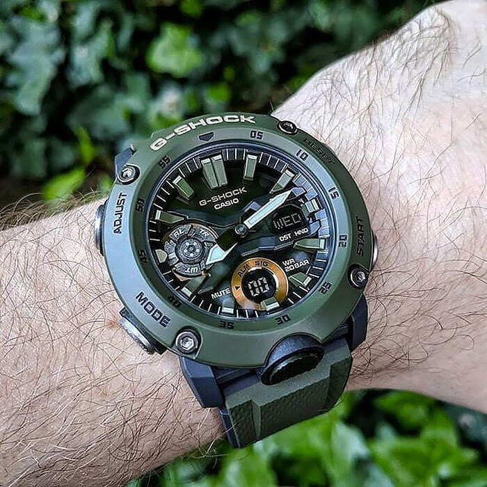 Casio Casio G-Shock GA-2000-3A - наручные мужские часы наручные часы в перспективе черный циферблат