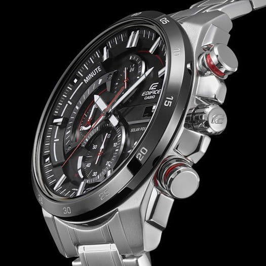 Casio Casio Edifice EQS-600DB-1A4, edifice япония мужские часы на браслете нержавеющая сталь боковой вид