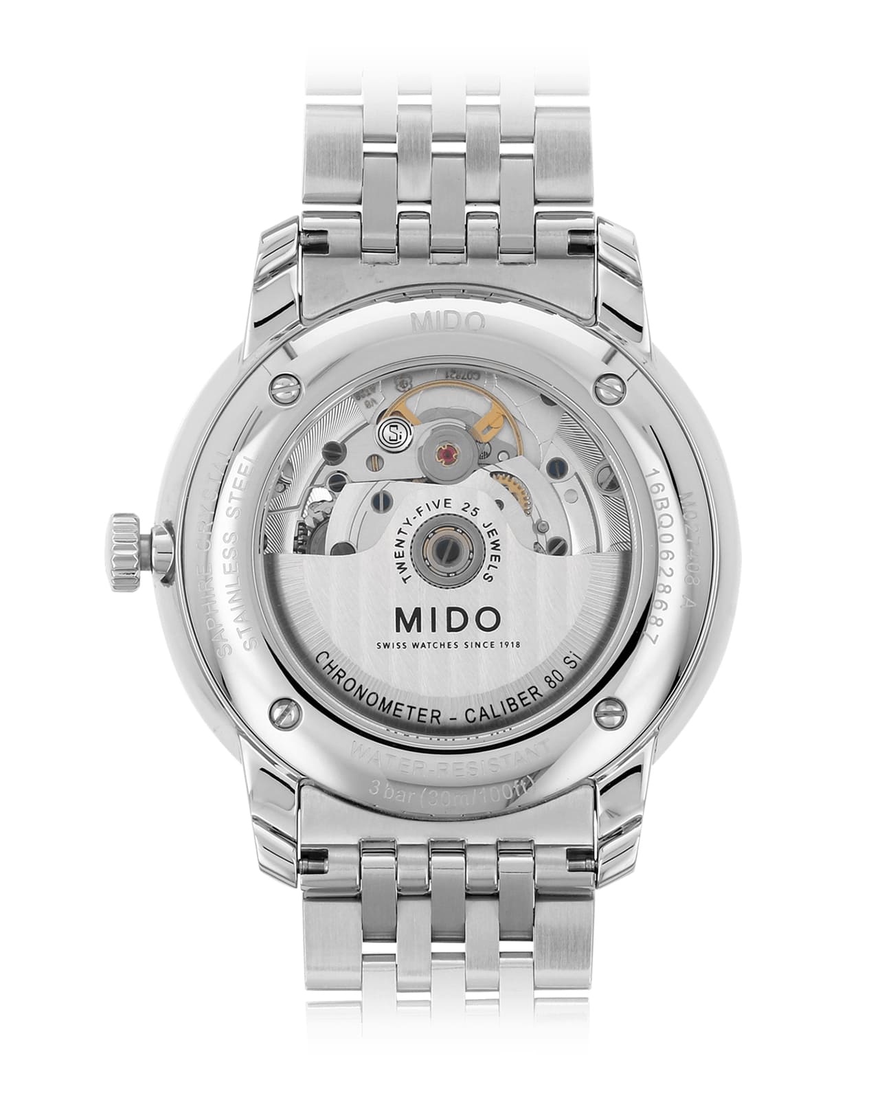 Mido Mido Baroncelli Chronometer Silicon Gent M027.408.11.041.00 , наручные мужские часы фото под углом