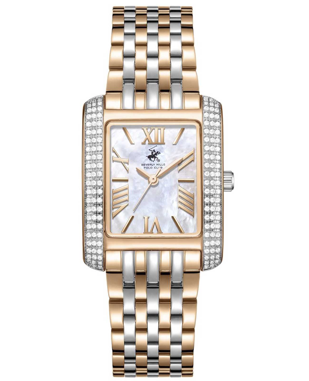 Beverly Hills Polo Club Beverly Hills Polo Club BP3766C.520  BP3766C.520 кварцевые женские часы перламутровый циферблат, браслет нержавеющая сталь с ip-покрытием — вид спереди