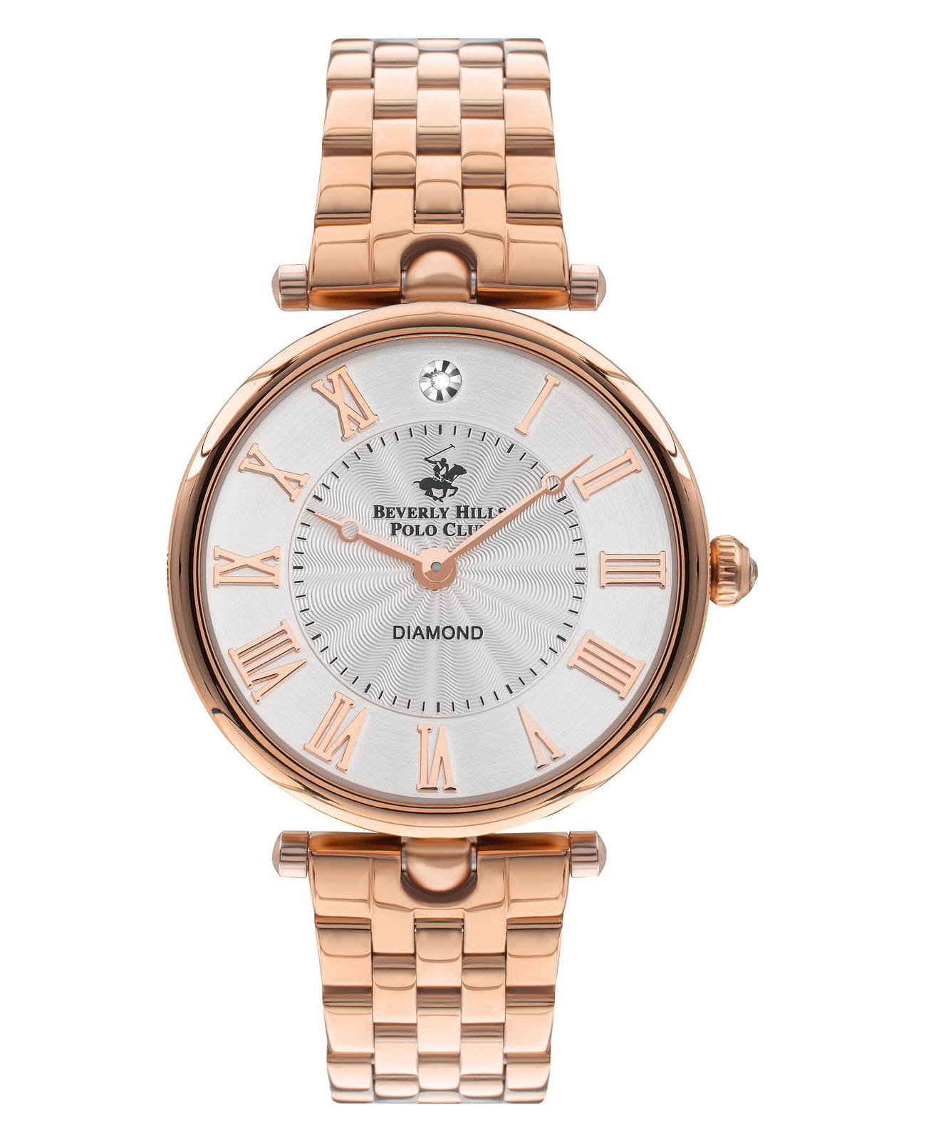 Beverly Hills Polo Club Beverly Hills Polo Club BP3335X.430  BP3335X.430 кварцевые женские часы серебристый циферблат, браслет сталь с ip покрытием — вид спереди