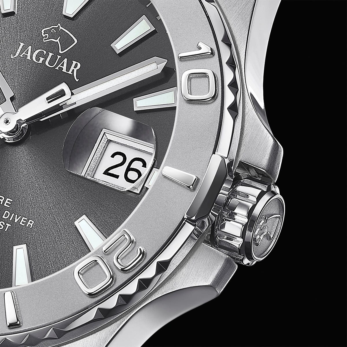 Jaguar Jaguar Couple Diver J969/3 мужские часы серый циферблат на запястье