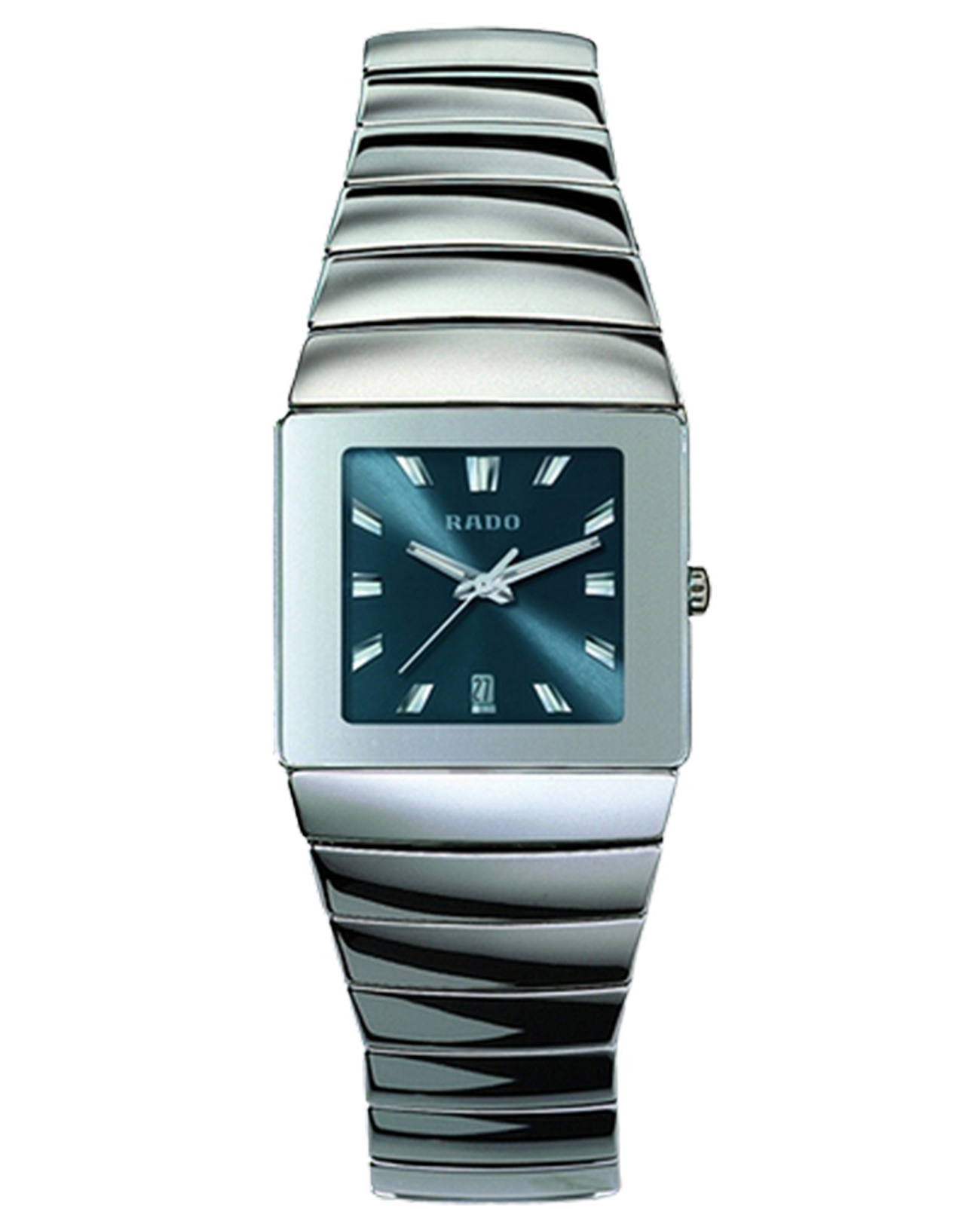 Rado Rado Sintra R13332212  R13332212 кварцевые мужские часы синий циферблат, браслет керамика — вид спереди