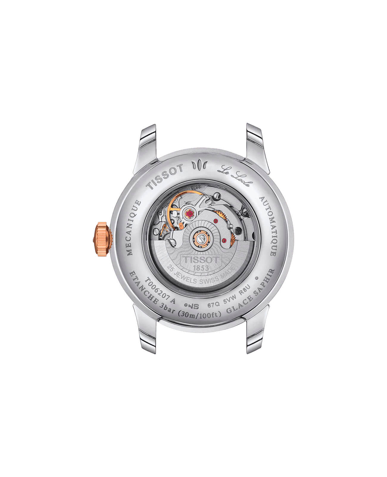 Tissot Tissot Le Locle Automatic Lady T006.207.22.038.00, t-classic швейцария женские часы на браслете сталь c pvd покрытием боковой вид