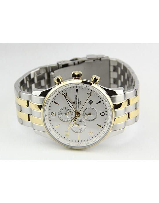 Jacques Lemans Jacques Lemans 1-1844ZH,  австрия мужские часы на браслете сталь с ip покрытием боковой вид