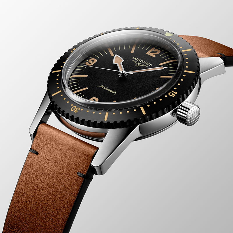 Оригинальные часы Longines Longines Skin Diver Watch L2.822.4.56.2 механические калибр механизма l888 общий вид