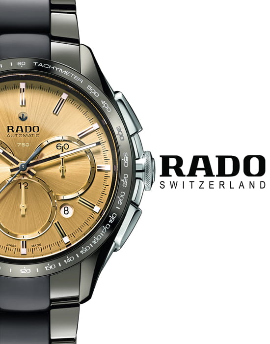 Rado Rado HyperChrome Automatic Chronograph R32120697 , наручные мужские часы фото под углом
