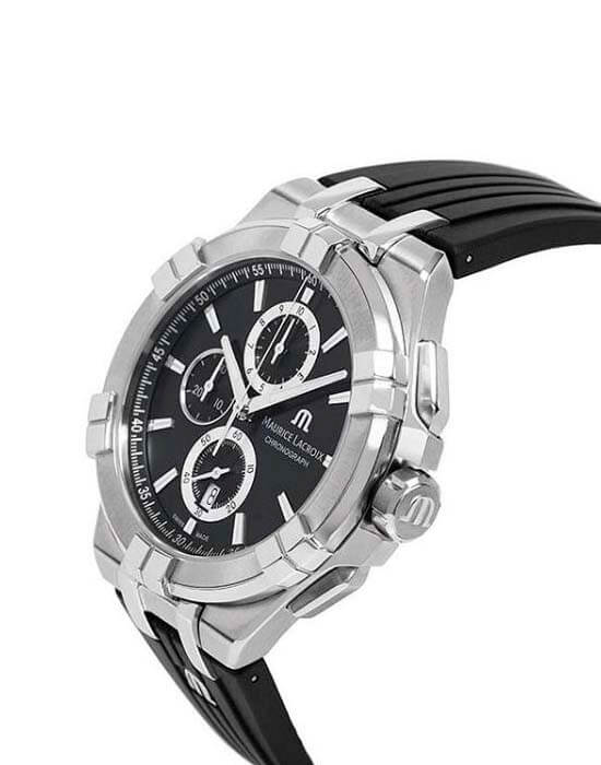 Maurice Lacroix Maurice Lacroix Aikon Chronograph AI1018-SS001-330-2 , наручные мужские часы фото под углом
