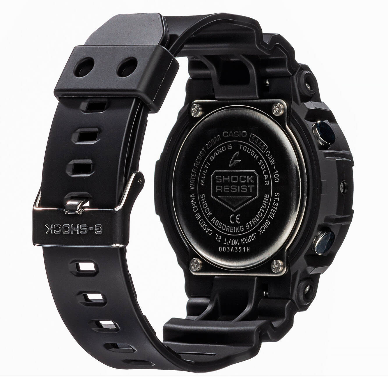 Casio Casio G-Shock GAW-100-1A, g-shock япония мужские часы на браслете пластик боковой вид