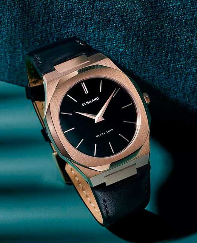 D1 Milano D1 Milano Ultra Thin UTLJ03 мужские часы черный циферблат на запястье