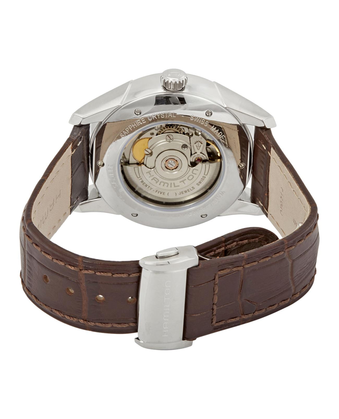 Hamilton Hamilton Jazzmaster Regulator Auto H42615551, jazzmaster швейцария мужские часы на браслете кожаный боковой вид