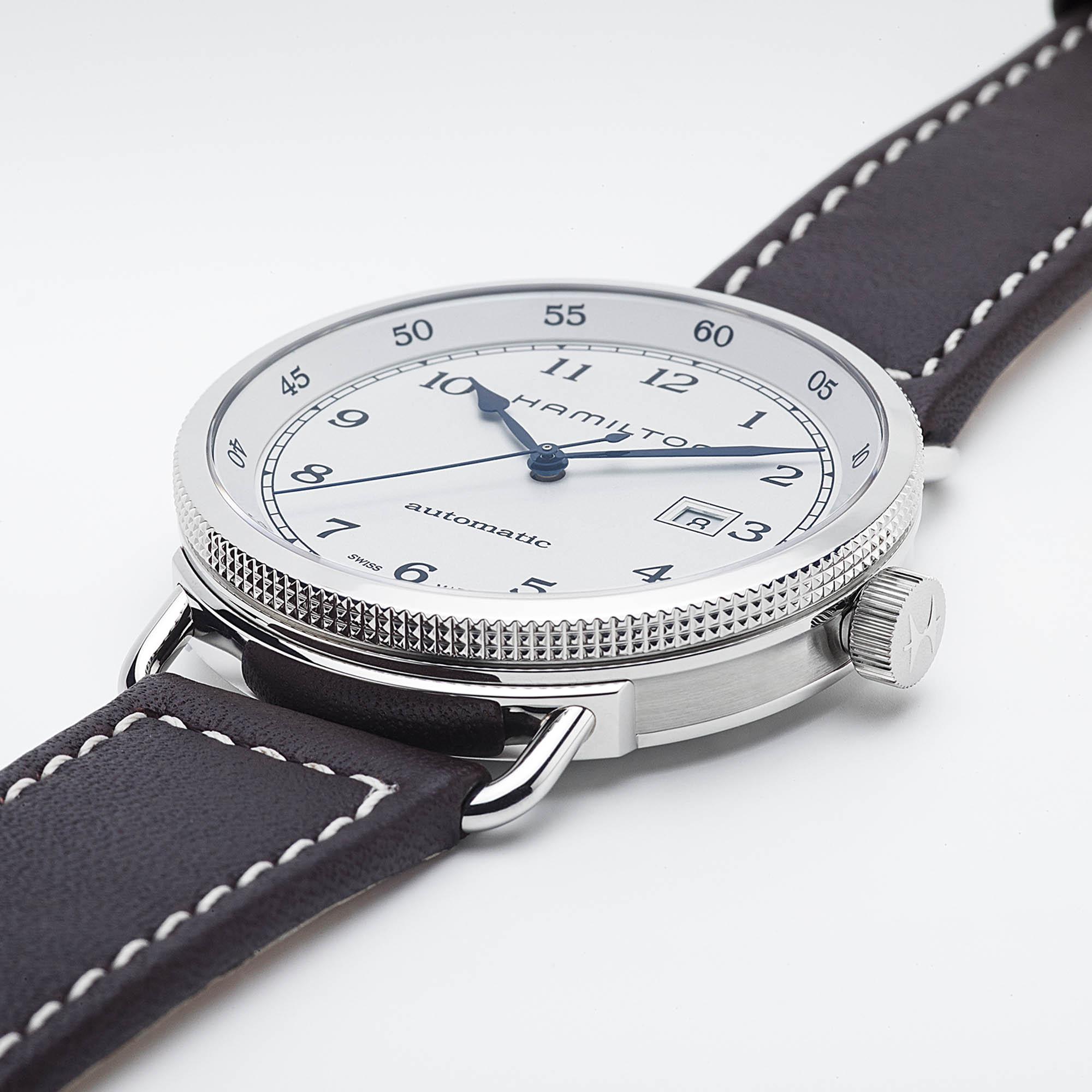 Hamilton Hamilton Khaki Navy Pioneer Auto H77715553 , наручные мужские часы фото под углом