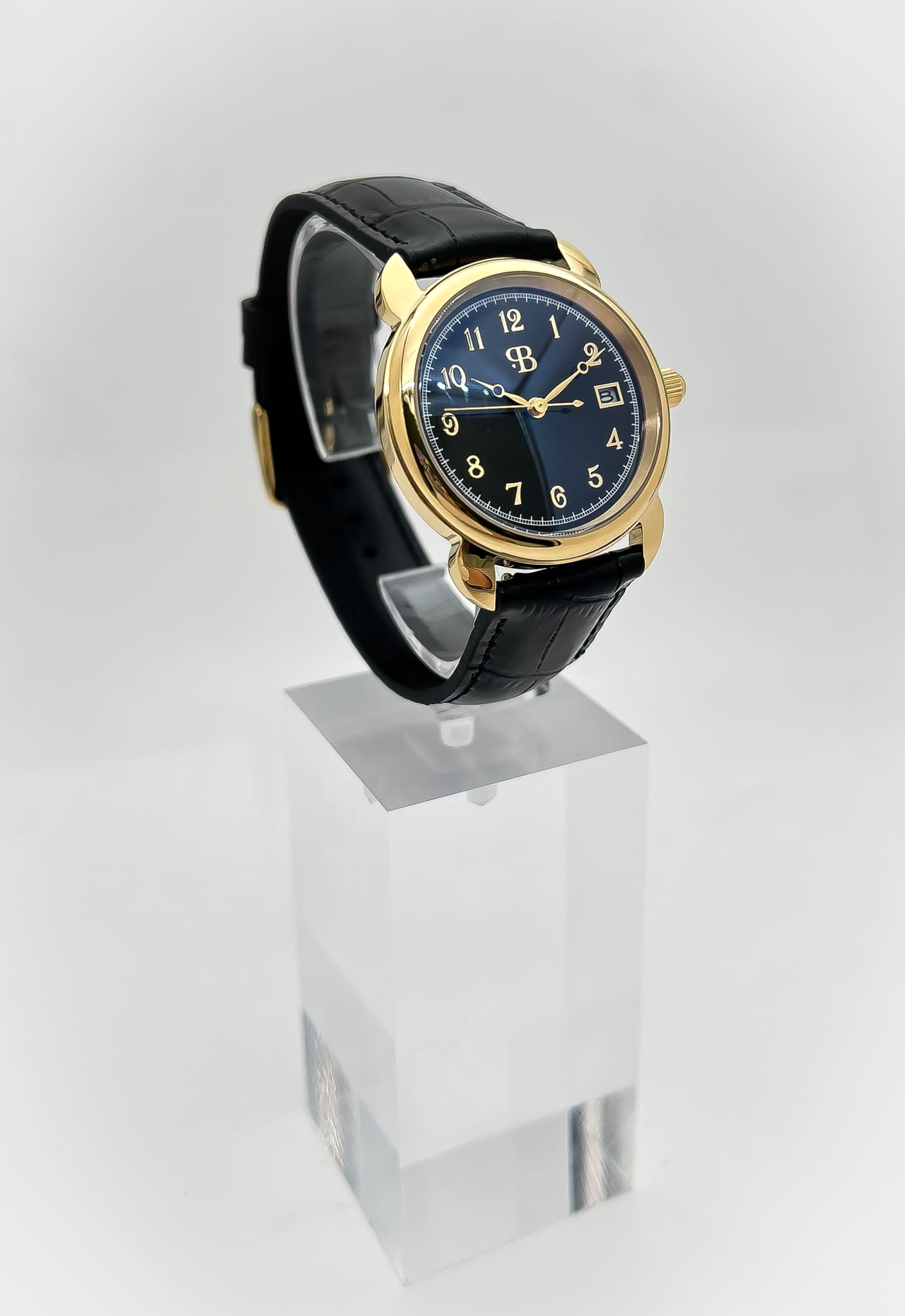 Русское Время Русское Время 4076220 кварцевые мужские часы часы крупный план черный циферблата