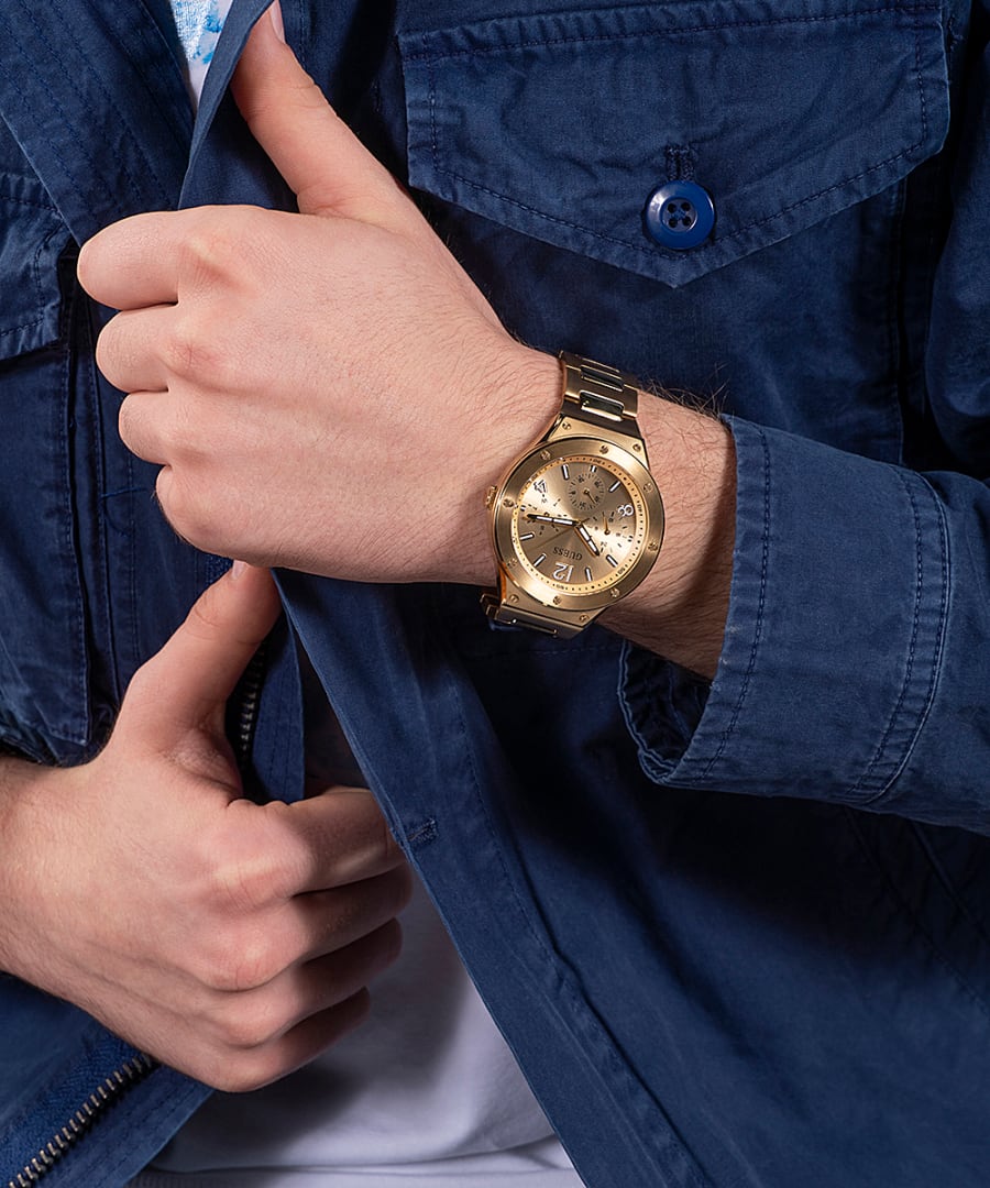 Guess GW0454G2 мужские часы застежка крупным планом