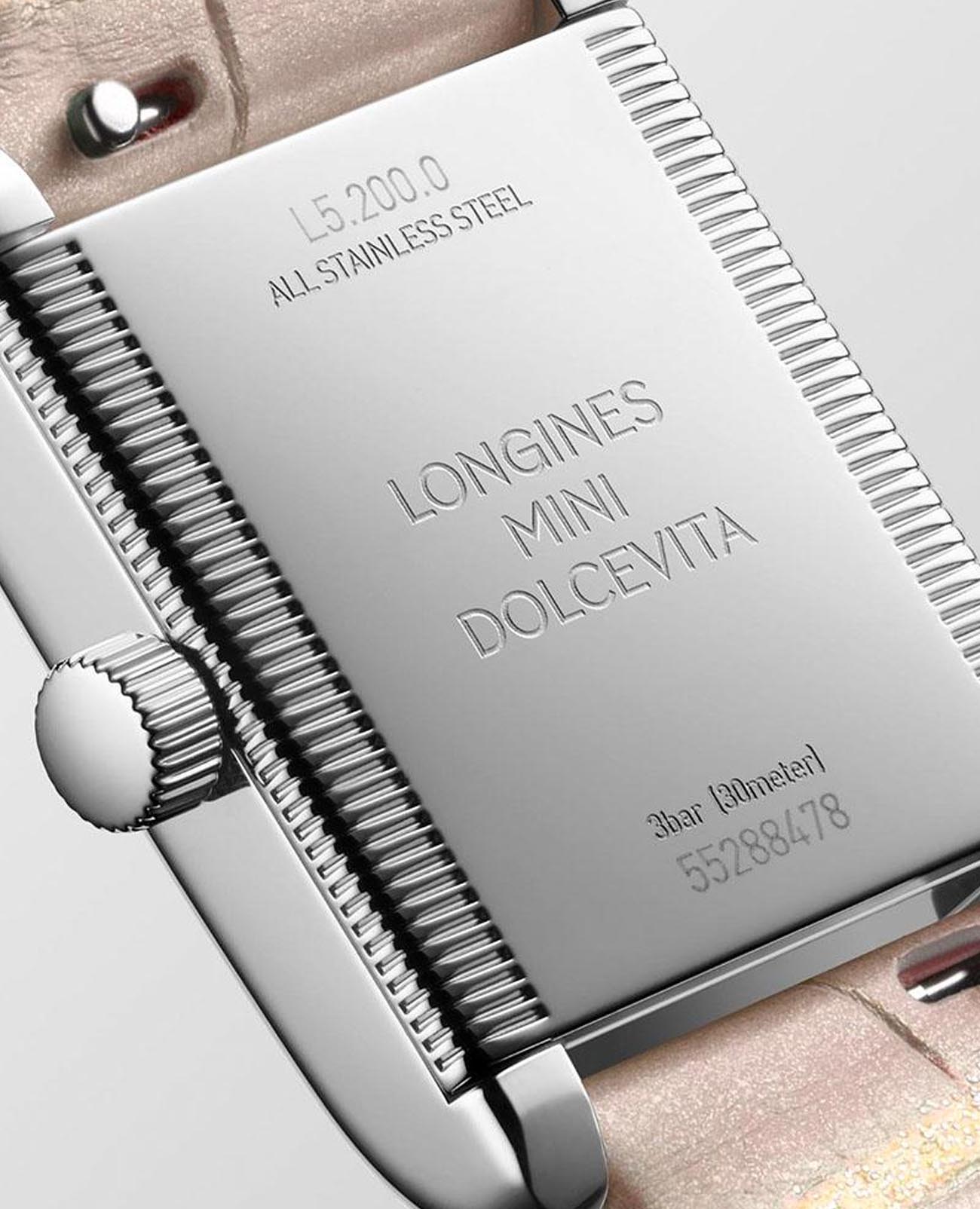 Longines Longines DolceVita L5.200.0.99.2  — детали корпуса и кожаный