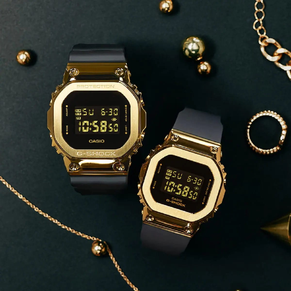 Casio Casio G-Shock GM-S5600GB-1DR (GM-S5600GB-1) электронные часы с аксессуарами женские часы модель GM-S5600GB-1