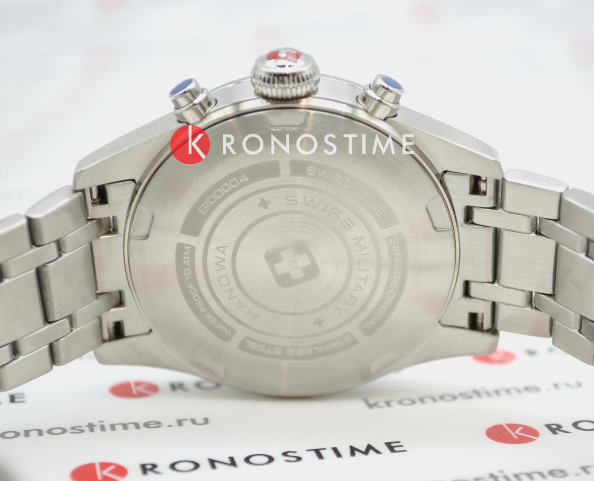 Swiss Military Hanowa Swiss Military Hanowa Thunderbolt Chrono SMWGI0000403  - задняя крышка сталь металл корпуса, швейцария часы