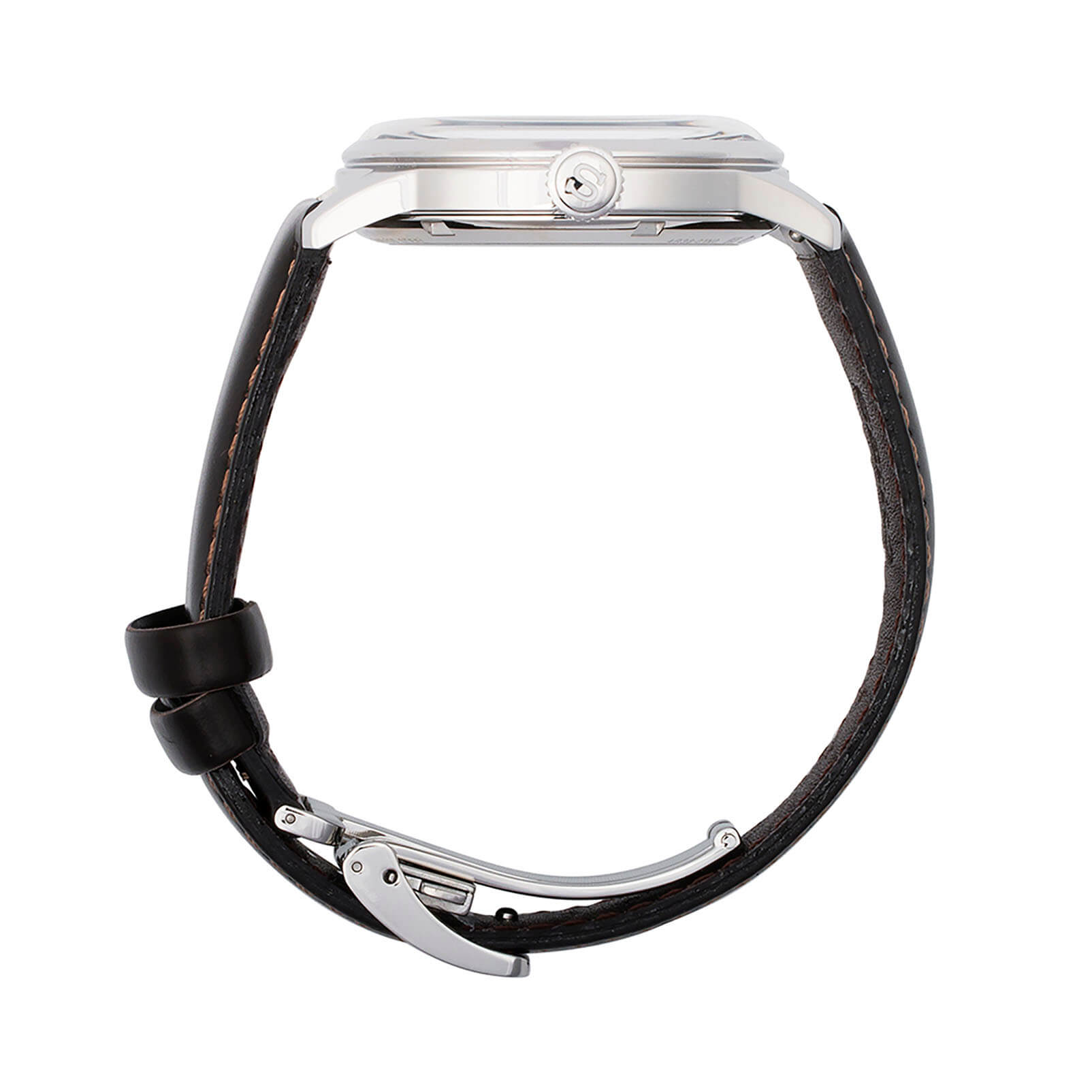 Seiko Seiko Presage SSA407J1, presage япония мужские часы на браслете кожаный боковой вид