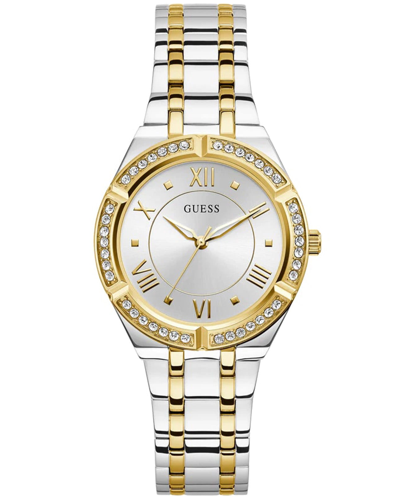 Guess Guess GW0033L4  GW0033L4 кварцевые женские часы золотой циферблат, браслет сталь с ip покрытием — вид спереди