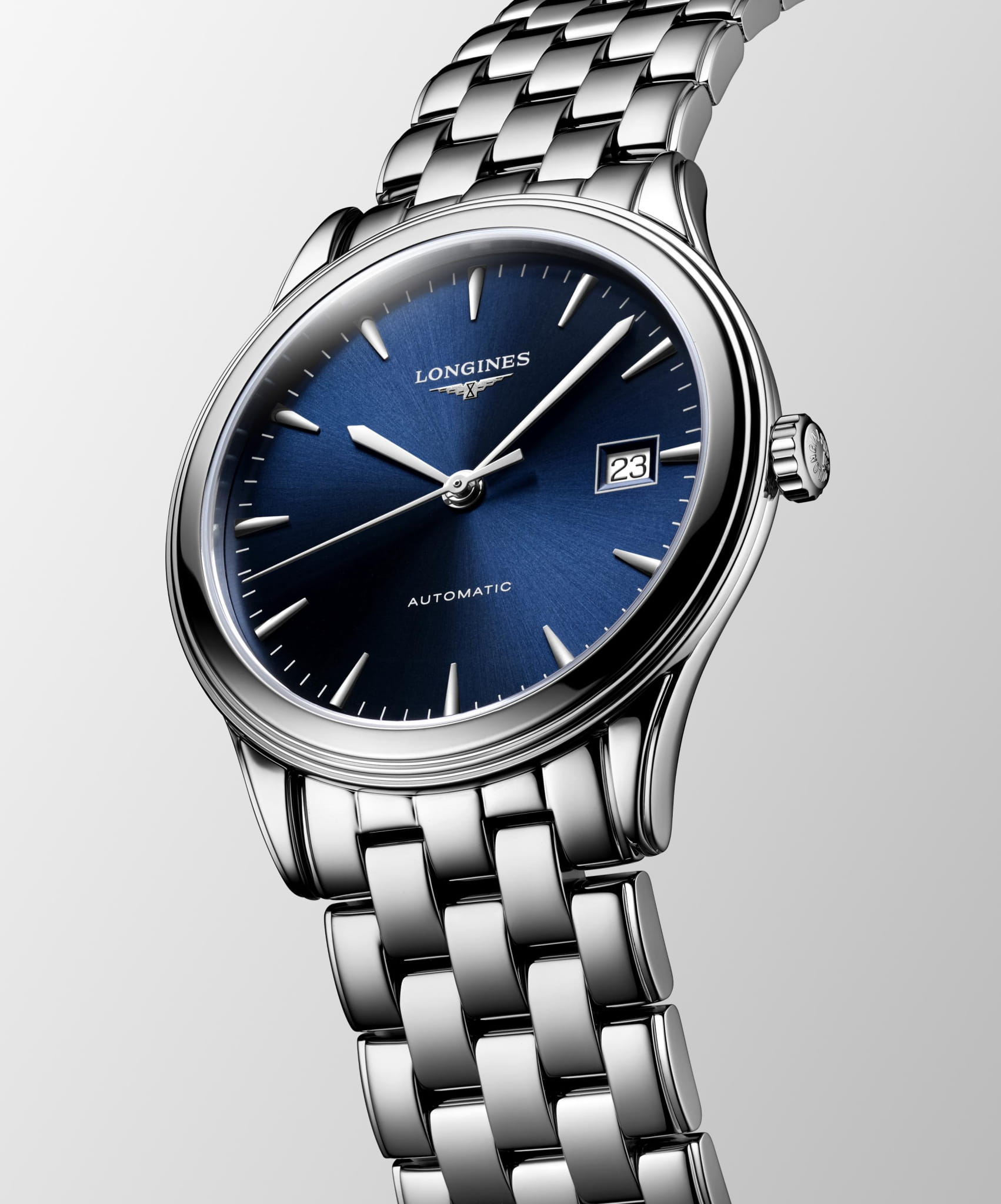 Longines Longines Flagship L4.974.4.92.6, flagship швейцария женские часы на браслете нержавеющая сталь боковой вид