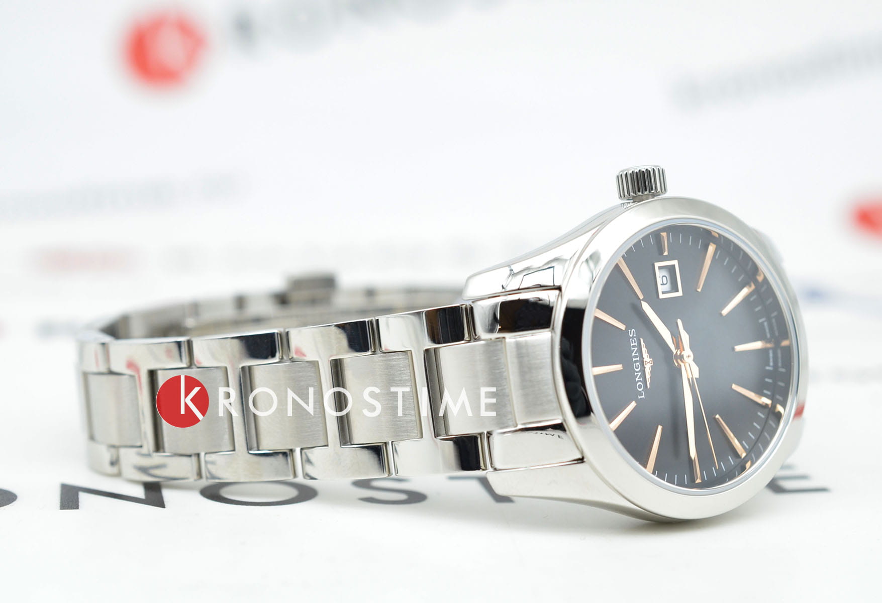 Longines Longines Conquest Classic L2.286.4.52.6 женские часы черный циферблат на запястье