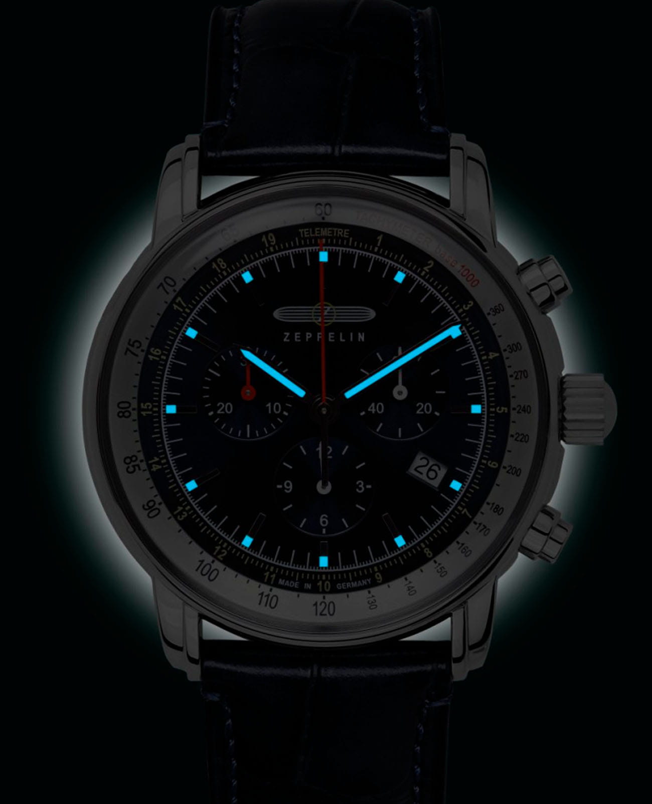 Zeppelin Zeppelin LZ14 Marine 88884 , наручные мужские часы фото под углом