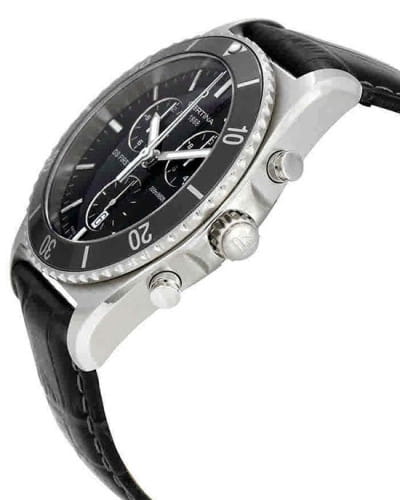 Certina Certina DS First C014.417.16.051.00,  швейцария мужские часы на браслете кожаный боковой вид