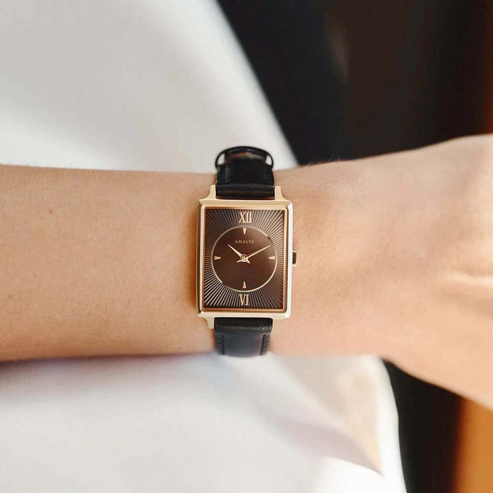 Оригинальные часы Amalys Amalys Hepburn AMW-133 кварцевые калибр механизма  общий вид