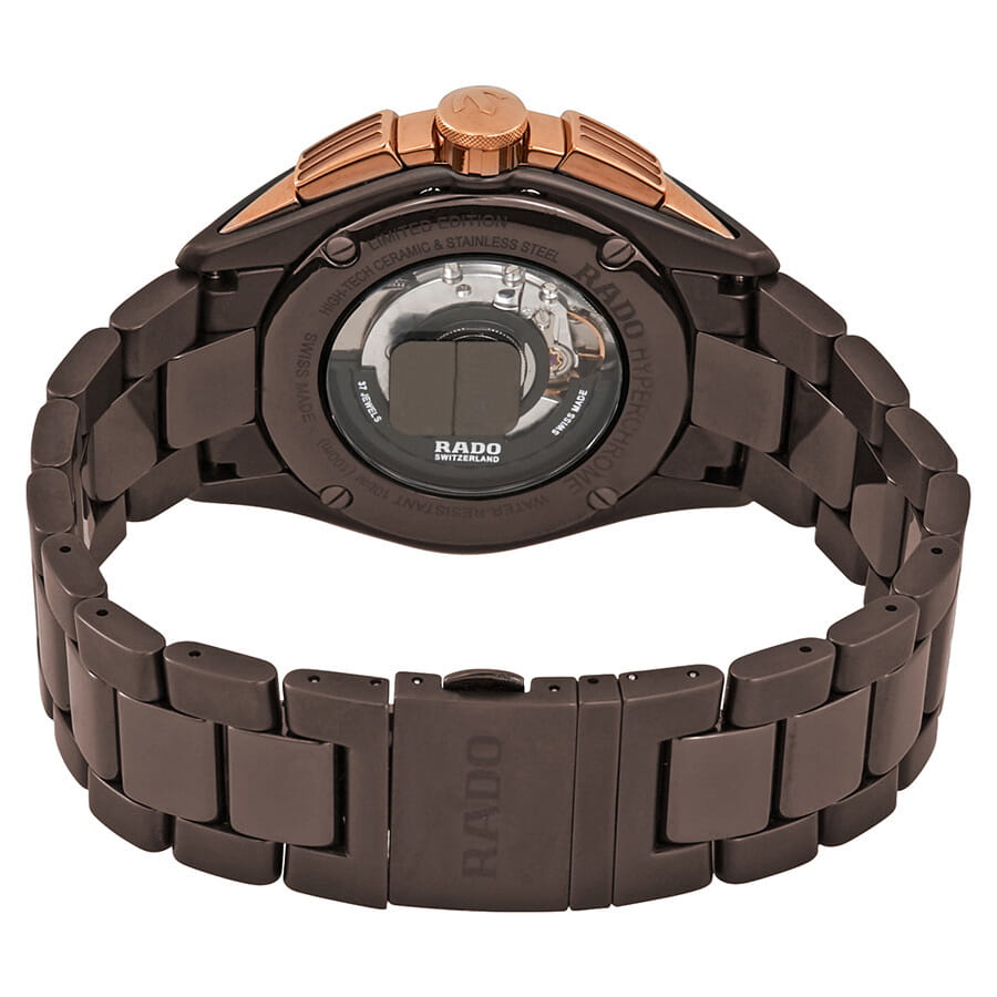 Rado Rado Hyperchrome Limited Edition Chronograph Automatic Brown Dial Men's XXL R32175302 Automatic, наручные мужские часы фото под углом