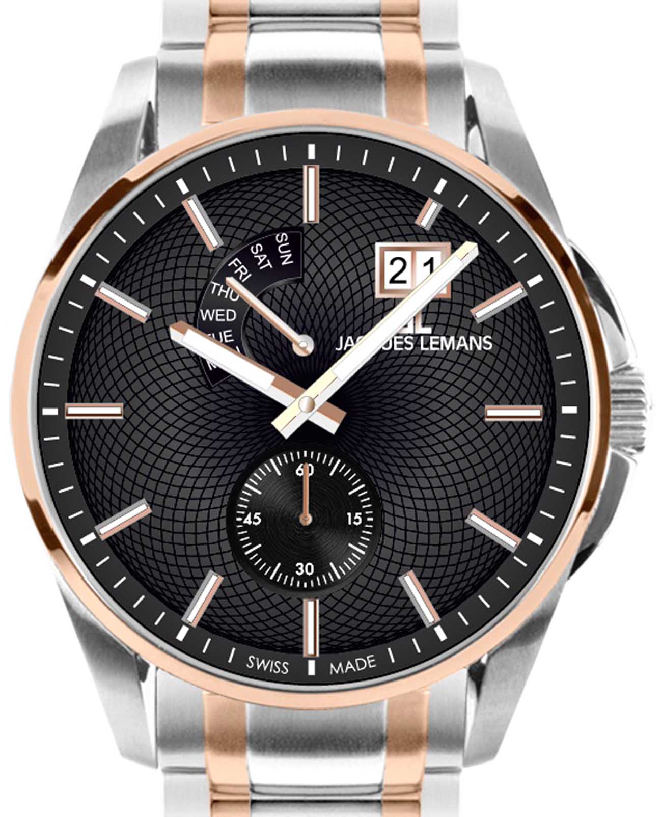 Jacques Lemans Jacques Lemans Derby 1-2199Q , наручные мужские часы фото под углом