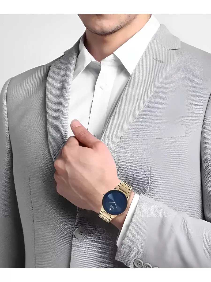 Citizen Citizen Eco-Drive Axiom AU1066-80L кварцевые мужские часы часы крупный план синий циферблата