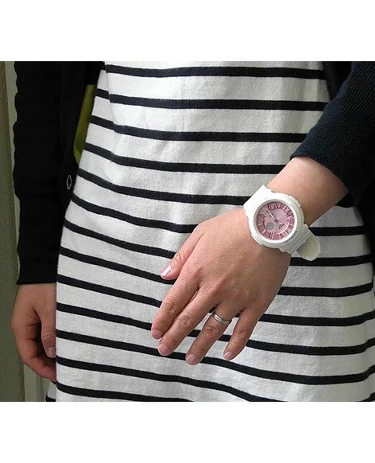 Casio Casio Baby-G BGA-161-7B2 женские часы розовый циферблат на запястье